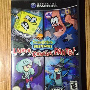 Spongebob Squarepants Lights, Camera, Pants! Nintendo Gamecube game (CIB)